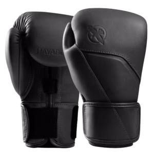 Hayabusa E1 mustast nahast poksikindad